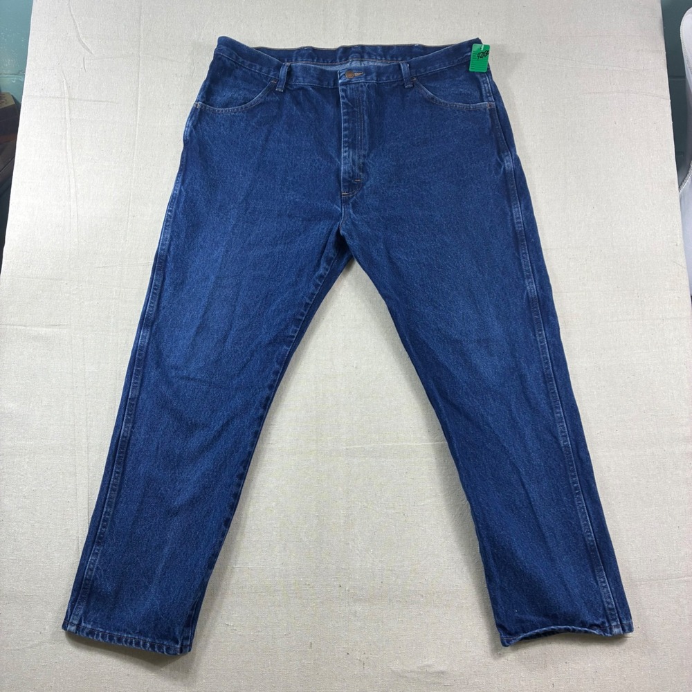 Rustler Mens‎ Dark Wash Denim Jeans 42 x 30 Straight Leg Cotton